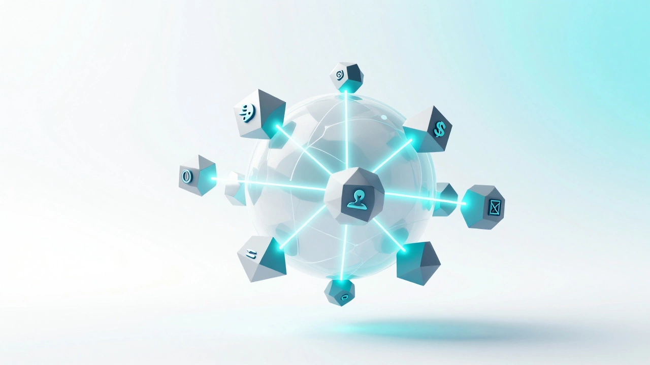 Abstract 3D graphic showing digital skill mastery