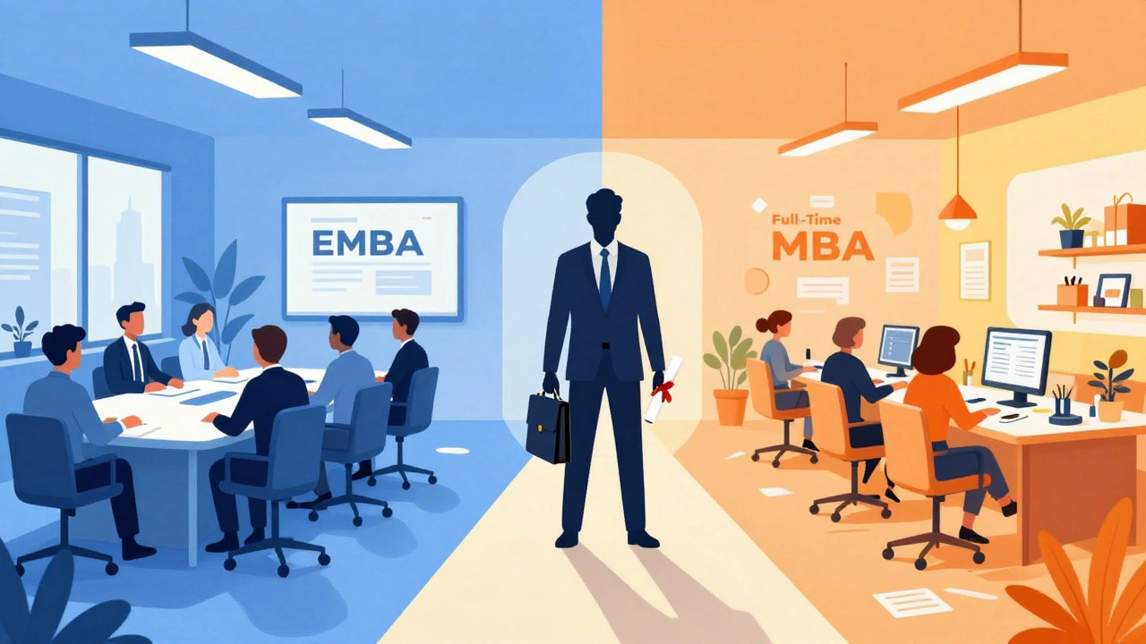 Conceptual art showing career paths for MBAs after age 40