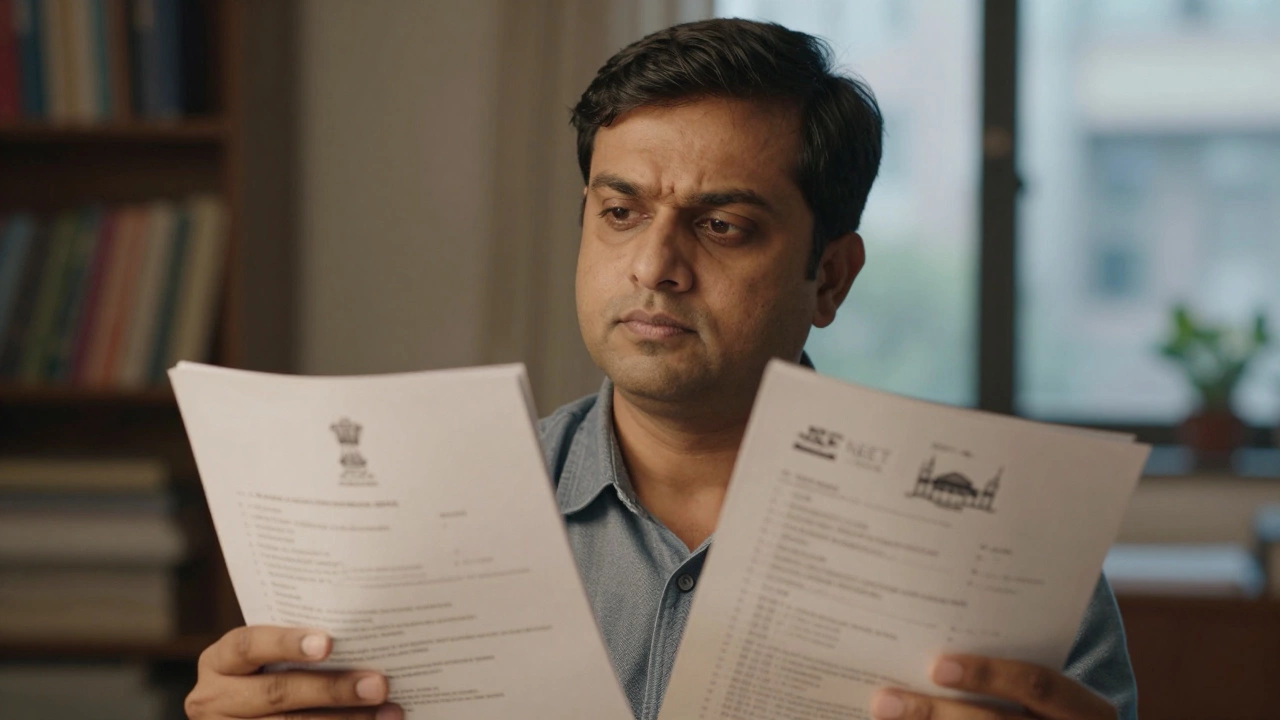 Parent choosing between school boards for competitive exam prep