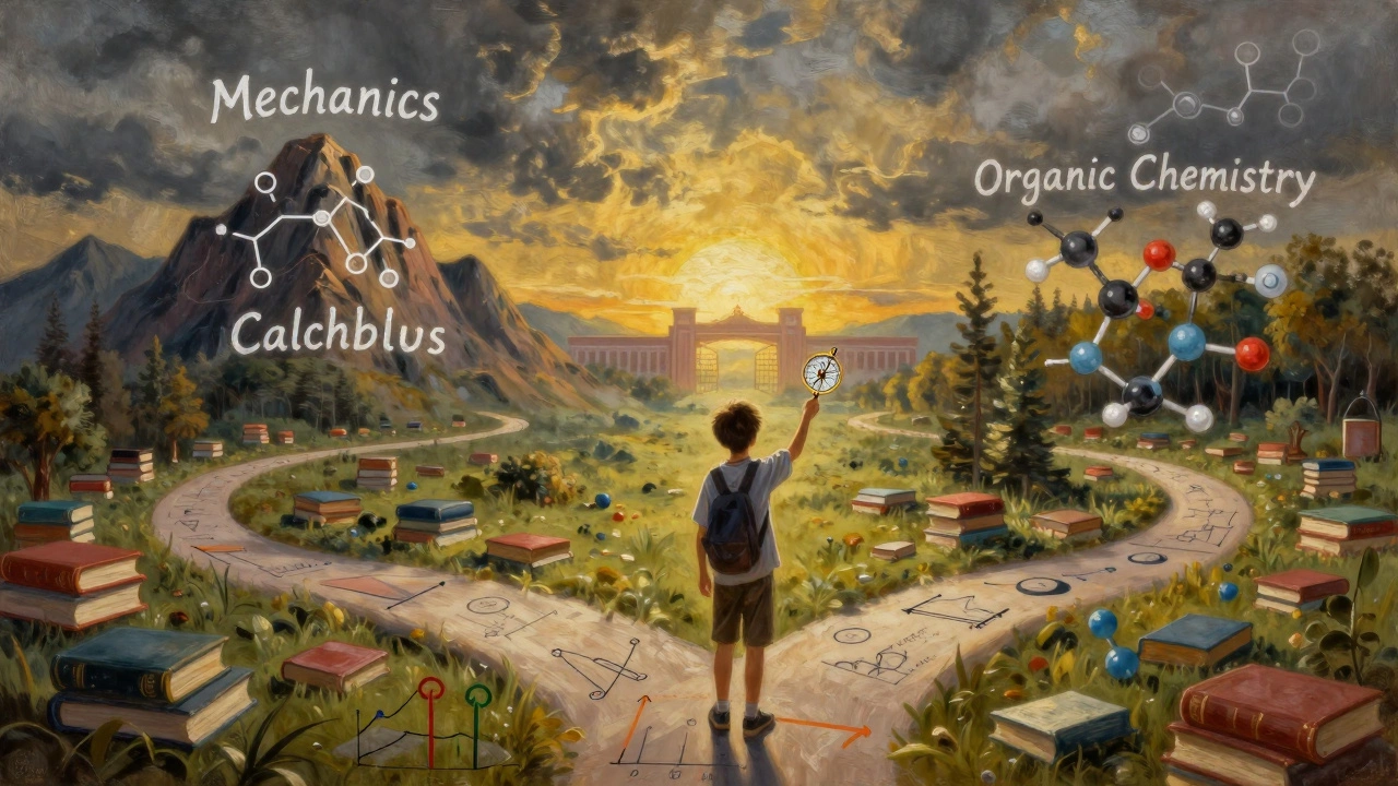 Symbolic image of student choosing study path towards engineering entrance success