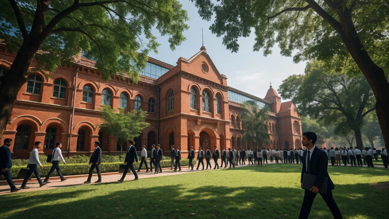 Students walking on IIT campus